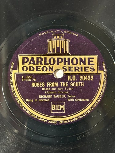 Richard tauber parlophone - tauber,